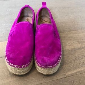 Sam Edelman Platform Espadrille Sneaker Pink